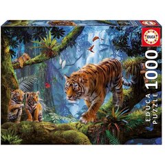 Puzle Tigers in the Tree, 1000 detaļas cena un informācija | Puzles, 3D puzles | 220.lv