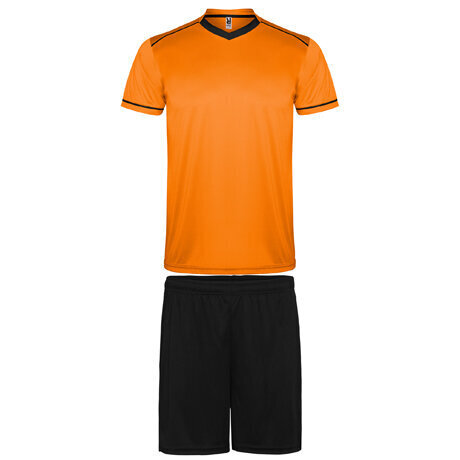Sporta komplekts - T-krekls un šorti, oranžs/melns cena un informācija | Sporta apģērbs vīriešiem | 220.lv