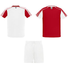 Unisex sporta komplekts: 2 T-krekli un 1 šorti, balts/sarkans cena un informācija | Sporta apģērbs vīriešiem | 220.lv
