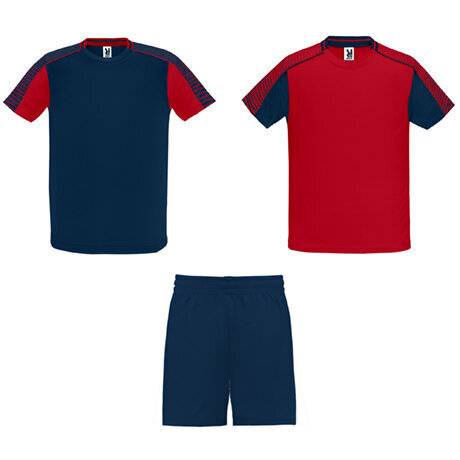 Unisex sporta komplekts: 2 T-krekli un 1 šorti, sarkans/zils цена и информация | Sporta apģērbs vīriešiem | 220.lv