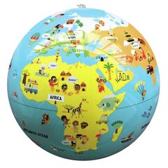 Pipepūšams globuss-bumba Caly Mazie ceļotāji, 40735, 30 cm cena un informācija | Attīstošās rotaļlietas | 220.lv