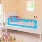 VidaXL bērnu gultas aizsargbarjeras, 2 gab., zilas, 150x42 cm цена и информация | Bērnu drošības preces | 220.lv