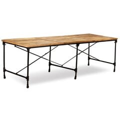vidaXL virtuves galds, 240 cm, mango masīvkoks cena un informācija | Virtuves galdi, ēdamgaldi | 220.lv