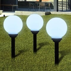 vidaXL Āra lampas, 6 gab., LED, 20 cm, ar zemes mietiņiem цена и информация | Уличное освещение | 220.lv