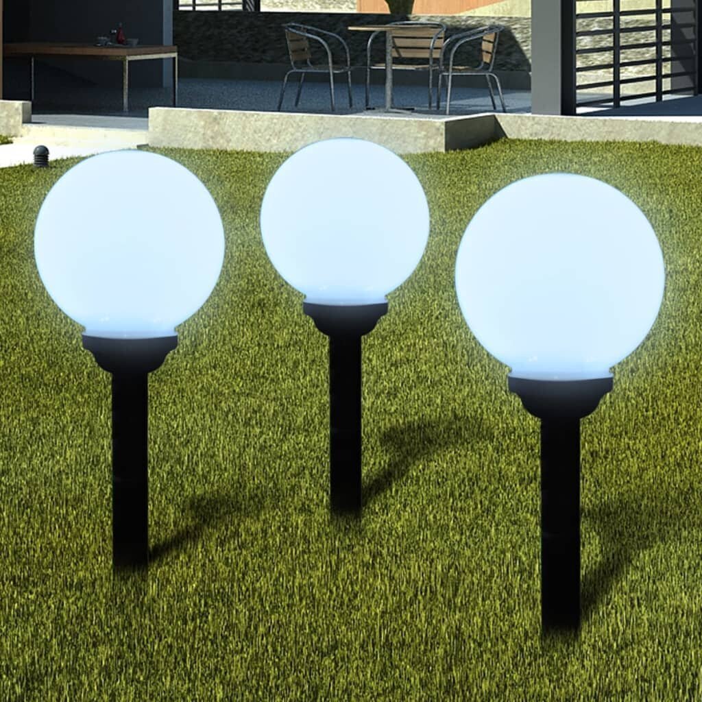 vidaXL Āra lampas, 6 gab., LED, 20 cm, ar zemes mietiņiem цена и информация | Āra apgaismojums | 220.lv