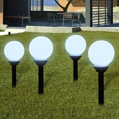 vidaXL Āra lampas, 8 gab., LED, 15 cm, ar zemes mietiņiem cena un informācija | Āra apgaismojums | 220.lv