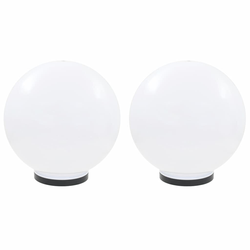 vidaXL LED lampas, 2 gab., sfēriskas, 40 cm, PMMA цена и информация | Āra apgaismojums | 220.lv