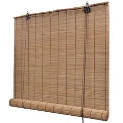 Bambusa žalūzijas 120 x 220 cm, brūnas cena un informācija | Žalūzijas | 220.lv