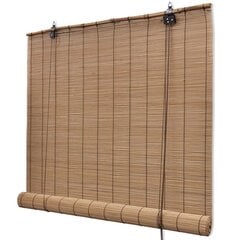 Bambusa žalūzijas 140 x 160 cm, brūnas cena un informācija | Žalūzijas | 220.lv