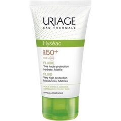 Эмульсия для защиты лица Uriage Hyseac SPF50+, 50 мл цена и информация | Наносите на чистую кожу лица. Подержите около 10-15 минут и смойте водой. | 220.lv