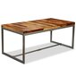VidaXL virtuves galds, 180 cm, pārstrādāts masīvs rožkoks un tērauds cena un informācija | Virtuves galdi, ēdamgaldi | 220.lv