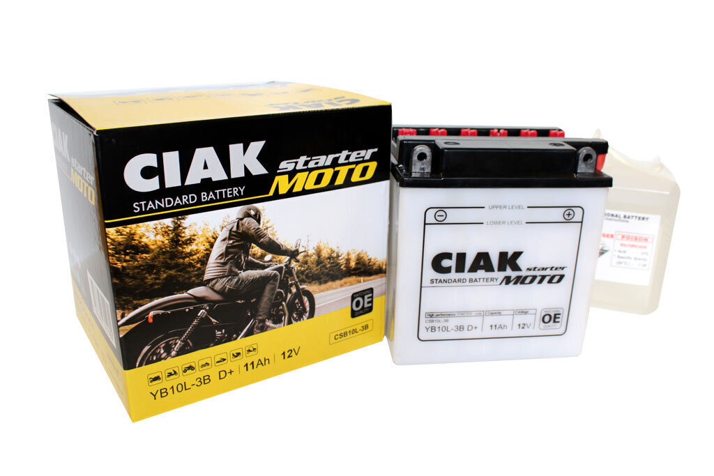 Akumulators CIAK YB10L-3B 11Ah 12V cena un informācija | Moto akumulatori | 220.lv