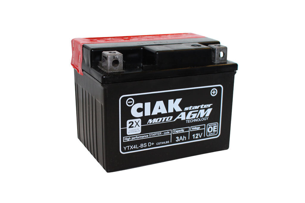 Akumulators CIAK YTX4L-BS 3Ah 12V цена и информация | Moto akumulatori | 220.lv
