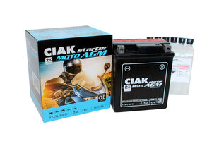 Akumulators CIAK YTX7L-BS 7Ah 12V cena un informācija | Moto akumulatori | 220.lv