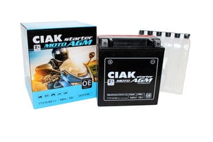 Akumulators CIAK YTX16-BS 14Ah 12V cena un informācija | Moto akumulatori | 220.lv