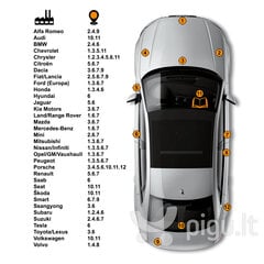 VOLKSWAGEN LP1G - GINSTERGELB Komplekts: Krāsa skrāpējumu likvidēšanai + Pretrūsas līdzeklis  + Pulēšanas līdzeklis 15 ml cena un informācija | Auto krāsas | 220.lv