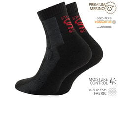 Трекинговые носки из шерсти мериноса Stark Soul, черный цена и информация | Мужские носки | 220.lv