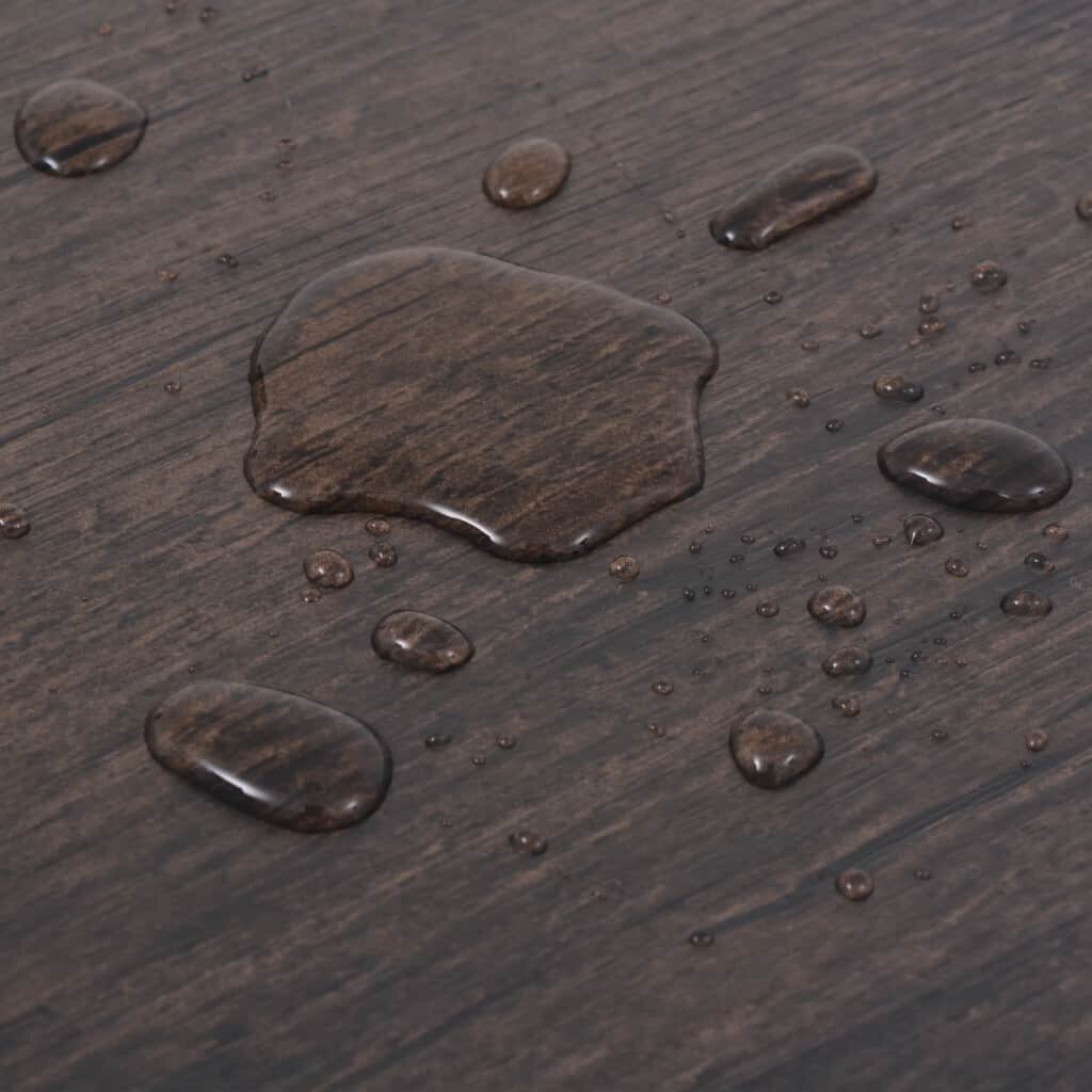 VidaXL grīdas dēļi, 5,02 m², 2 mm, pašlīmējoši, PVC, tumši brūns cena un informācija | Āra grīdas segumi | 220.lv