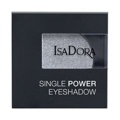 Acu ēnas IsaDora Single Power 2,2 g, 11 Silver Chrome cena un informācija | Acu ēnas, skropstu tušas, zīmuļi, serumi | 220.lv