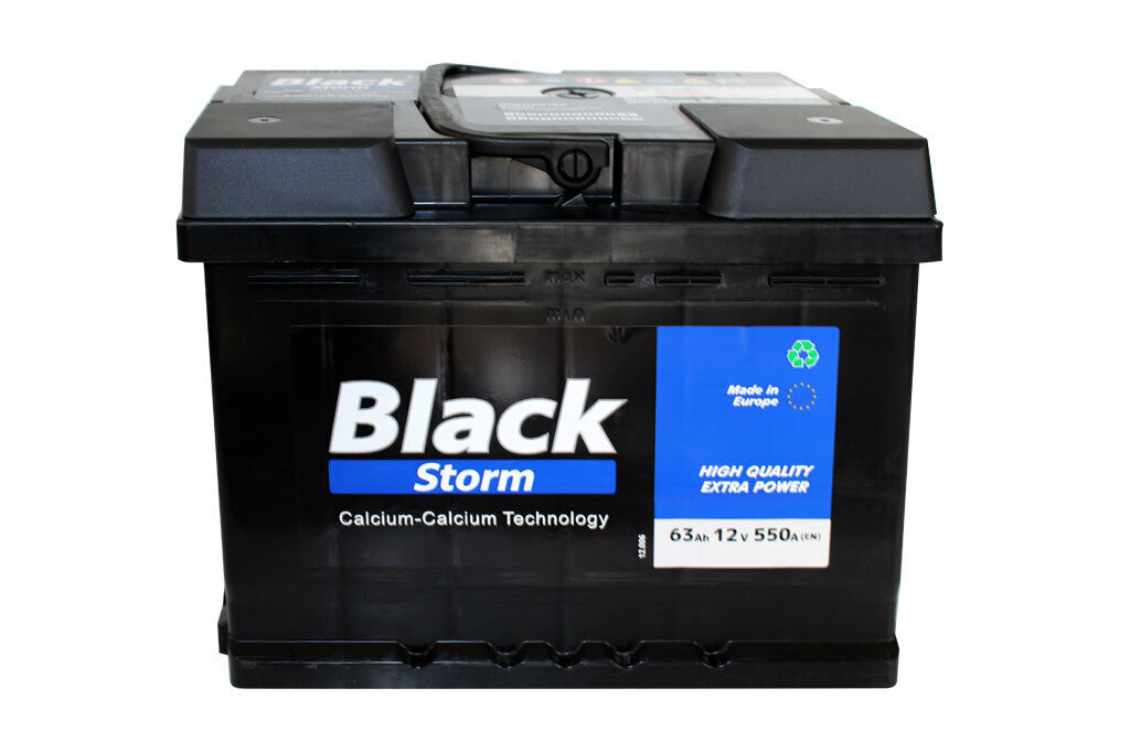 Akumulators BLACK Storm 63Ah 12V cena un informācija | Akumulatori | 220.lv