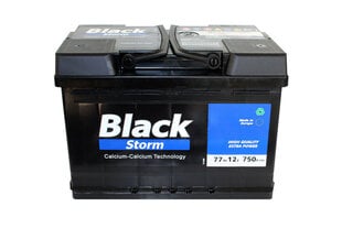 Аккумулятор BLACK Storm 77Ah 12V цена и информация | Аккумуляторы | 220.lv