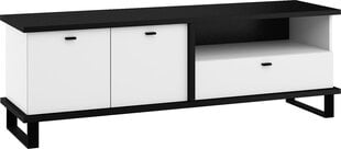 Столик для ТВ Meblocross Cross Cro-20 2D1S, черный / белый цена и информация | Тумбы под телевизор | 220.lv