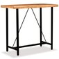 VidaXL bāra galds, 120x60x107 cm, akācijas masīvkoks cena un informācija | Virtuves galdi, ēdamgaldi | 220.lv