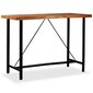 VidaXL bāra galds, 150x70x107 cm, akācijas masīvkoks cena un informācija | Virtuves galdi, ēdamgaldi | 220.lv