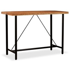 VidaXL bāra galds, 150x70x107 cm, akācijas masīvkoks цена и информация | Кухонные и обеденные столы | 220.lv