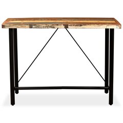 VidaXL bāra galds, 150x70x107 cm, pārstrādāts masīvkoks цена и информация | Кухонные и обеденные столы | 220.lv