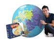 Piepūšams globuss-bumba CALY, Pasaule XXL, 40605, 85 cm cena un informācija | Attīstošās rotaļlietas | 220.lv