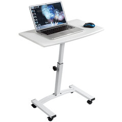 Письменный стол для ноутбука Tatkraft Cheer, белый цена и информация | Компьютерные, письменные столы | 220.lv