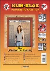 Magnētiskais durvju tīkls pret odiem balts 110-130 x 210-220 cm цена и информация | Москитные сетки | 220.lv