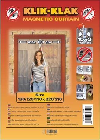 Magnētiskais durvju tīkls pret odiem balts 110-130 x 210-220 cm cena un informācija | Moskītu tīkli | 220.lv