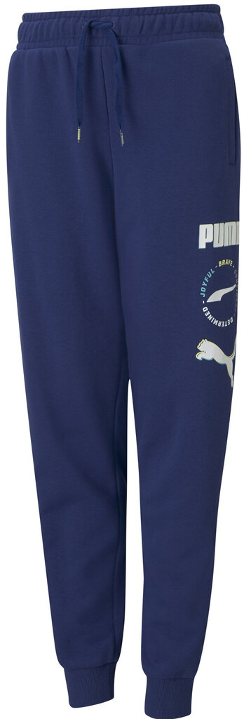 Puma Sporta bikses vīriešiem Alpha Sweatpants Blue, zilas cena un informācija | Bikses zēniem | 220.lv