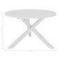 vidaXL virtuves galds, 120x75 cm, balts MDF cena un informācija | Virtuves galdi, ēdamgaldi | 220.lv