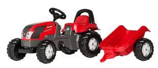 Педальный трактор Rolly Toys rollyKid Valtra с прицепом цена и информация | Игрушки для мальчиков | 220.lv