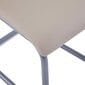 vidaXL konsoles virtuves krēsli, 2 gab., kapučīno krāsas mākslīgā āda cena un informācija | Virtuves un ēdamistabas krēsli | 220.lv
