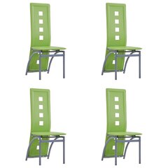 Комплект из 4 стульев, зелёный цена и информация | Стулья для кухни и столовой | 220.lv