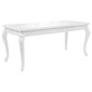 VidaXL virtuves galds, 179x89x81 cm, spīdīgi balts cena un informācija | Virtuves galdi, ēdamgaldi | 220.lv