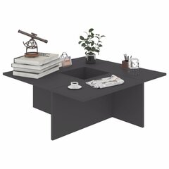 vidaXL kafijas galdiņš, pelēks, 79,5x79,5x30 cm, skaidu plāksne cena un informācija | Žurnālgaldiņi | 220.lv