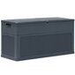vidaXL dārza uzglabāšanas kaste, 320 L, antracītpelēka цена и информация | Komposta kastes un āra konteineri | 220.lv