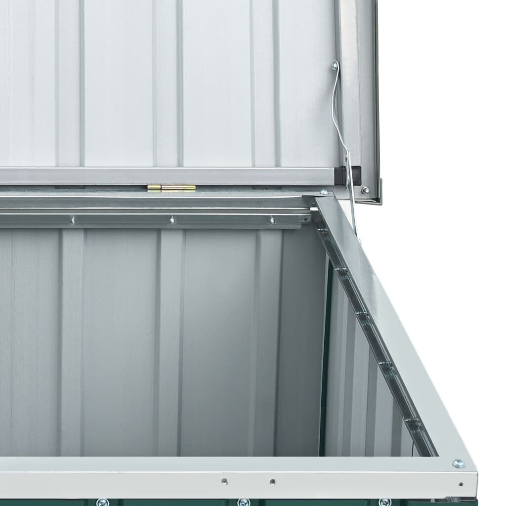 vidaXL dārza uzglabāšanas kaste, zaļa, 109x67x65 cm цена и информация | Komposta kastes un āra konteineri | 220.lv
