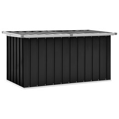 vidaXL dārza uzglabāšanas kaste, antracītpelēka, 129x67x65 cm cena un informācija | Komposta kastes un āra konteineri | 220.lv