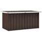 vidaXL dārza uzglabāšanas kaste, brūna, 129x67x65 cm cena un informācija | Komposta kastes un āra konteineri | 220.lv