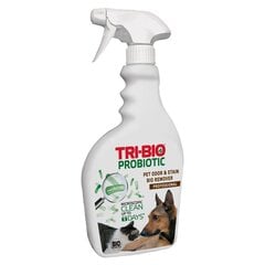 Biolīdzeklis mājdzīvnieku smaku un traipu likvidēšanai TRI-BIO cena un informācija | Tīrīšanas līdzekļi | 220.lv
