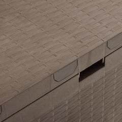 vidaXL dārza uzglabāšanas kaste, brūna, 114x47x60 cm cena un informācija | Komposta kastes un āra konteineri | 220.lv