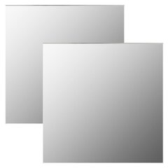 vidaXL sienas spoguļi, 2 gab., 40x40 cm, kvadrāta forma, stikls цена и информация | Зеркала | 220.lv