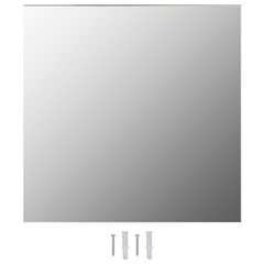 vidaXL sienas spoguļi, 2 gab., 50x50 cm, kvadrāta forma, stikls cena un informācija | Spoguļi | 220.lv
