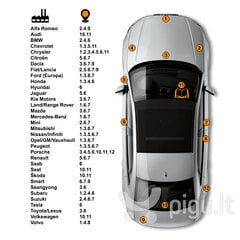 BMW A96 - MINERALWEISS Карандаш-корректор для устранения царапин + Лак 15 ml цена и информация | Автомобильная краска | 220.lv